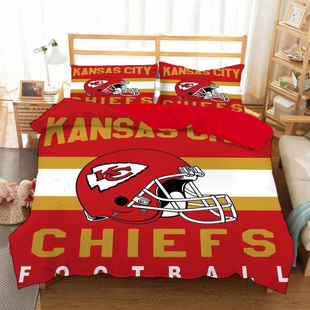 Kansas City Chiefs Nfl 4 Duvet Cover Quilt Cover Pillowcase