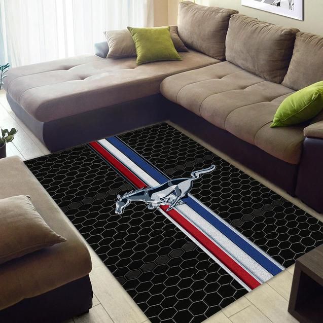 Mustang Rug Area Rug Floor Decor Home Decor - Indoor Outdoor Rugs