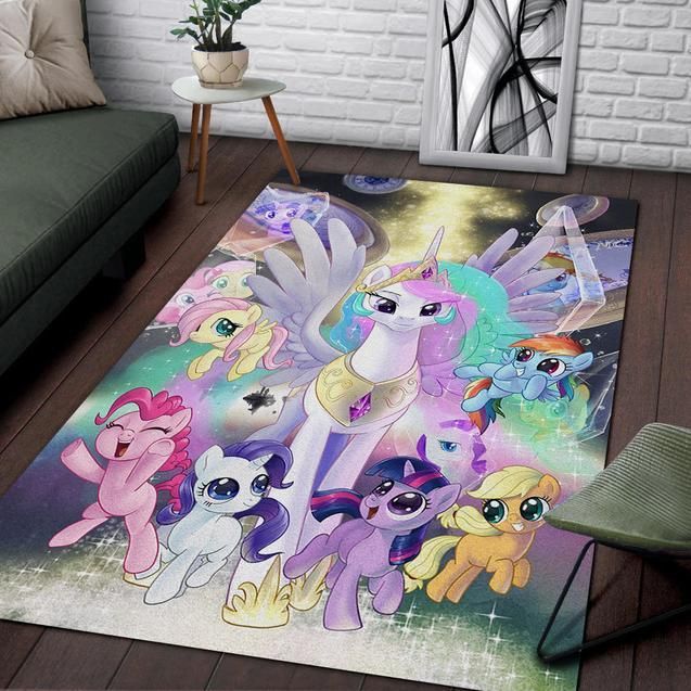 Rectangle Rug My Little Pony Rug Unicorn Rug Bedroom Rug Home Decor - Indoor Outdoor Rugs