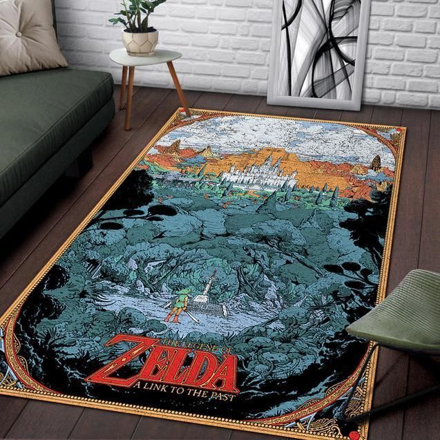 The Legend Of Zelda A Link To The Past Game Rug Living Room Home Decor - Indoor Outdoor Rugs