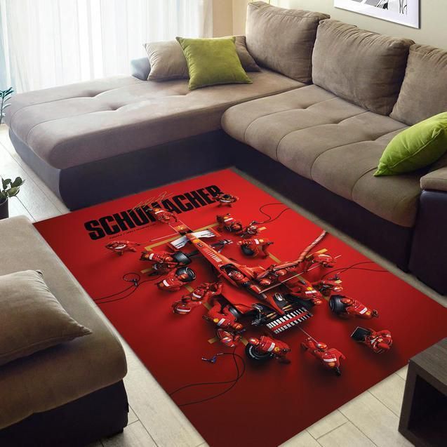 Michael Schumacher Ferrari World Champions Area Rug For Living Room Home Floor Decor - Indoor Outdoor Rugs