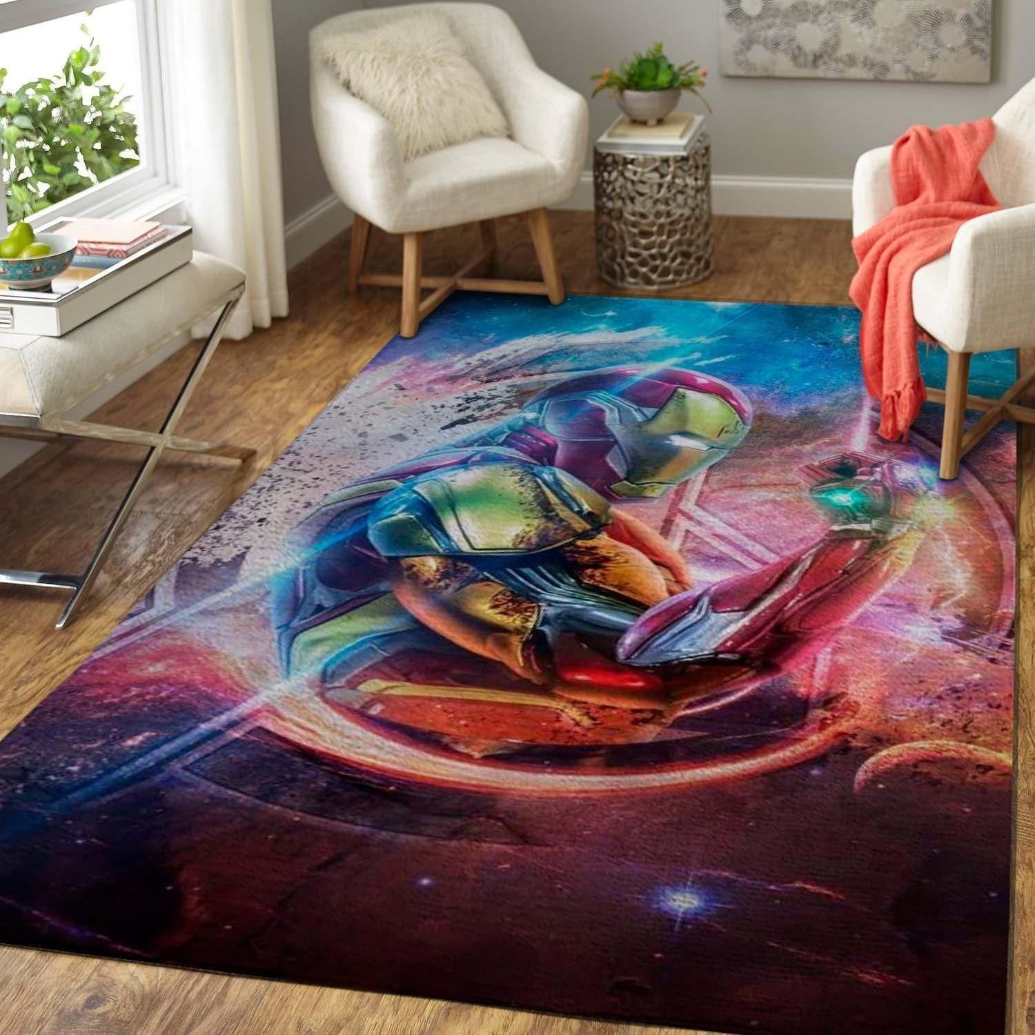 Marvel Superhero Iron Man Movie Rug Living Room Rug Home Decor - Indoor Outdoor Rugs