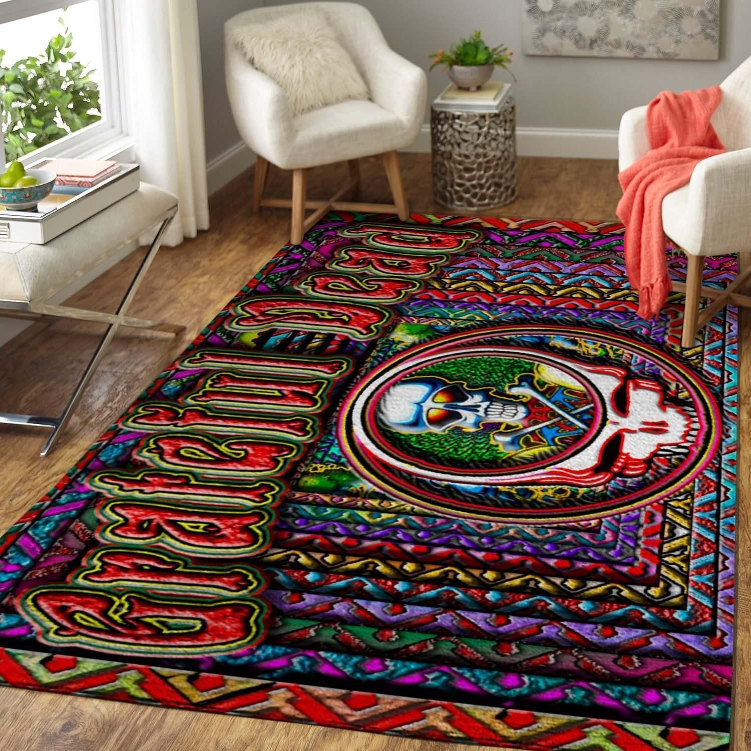 Music Fans Grateful Dead Area Rug Living Room Rug Home Decor Floor Decor - Indoor Outdoor Rugs