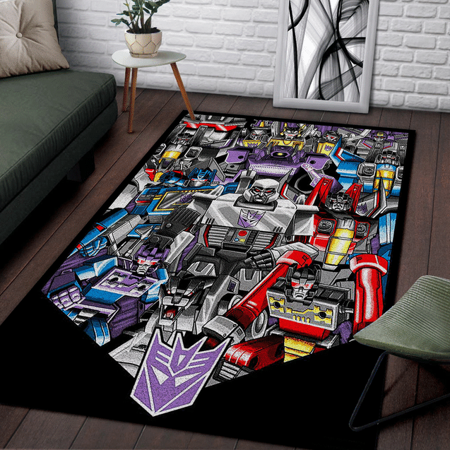 Transformers Decepticon Movie Rug Bedroom Rug Home Floor Decor - Indoor Outdoor Rugs