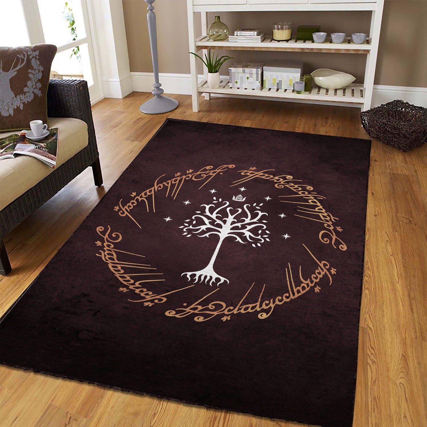 Lord Of The Rings Area Rug Bedroom Rug Floor Home Decor - Indoor Outdoor Rugs