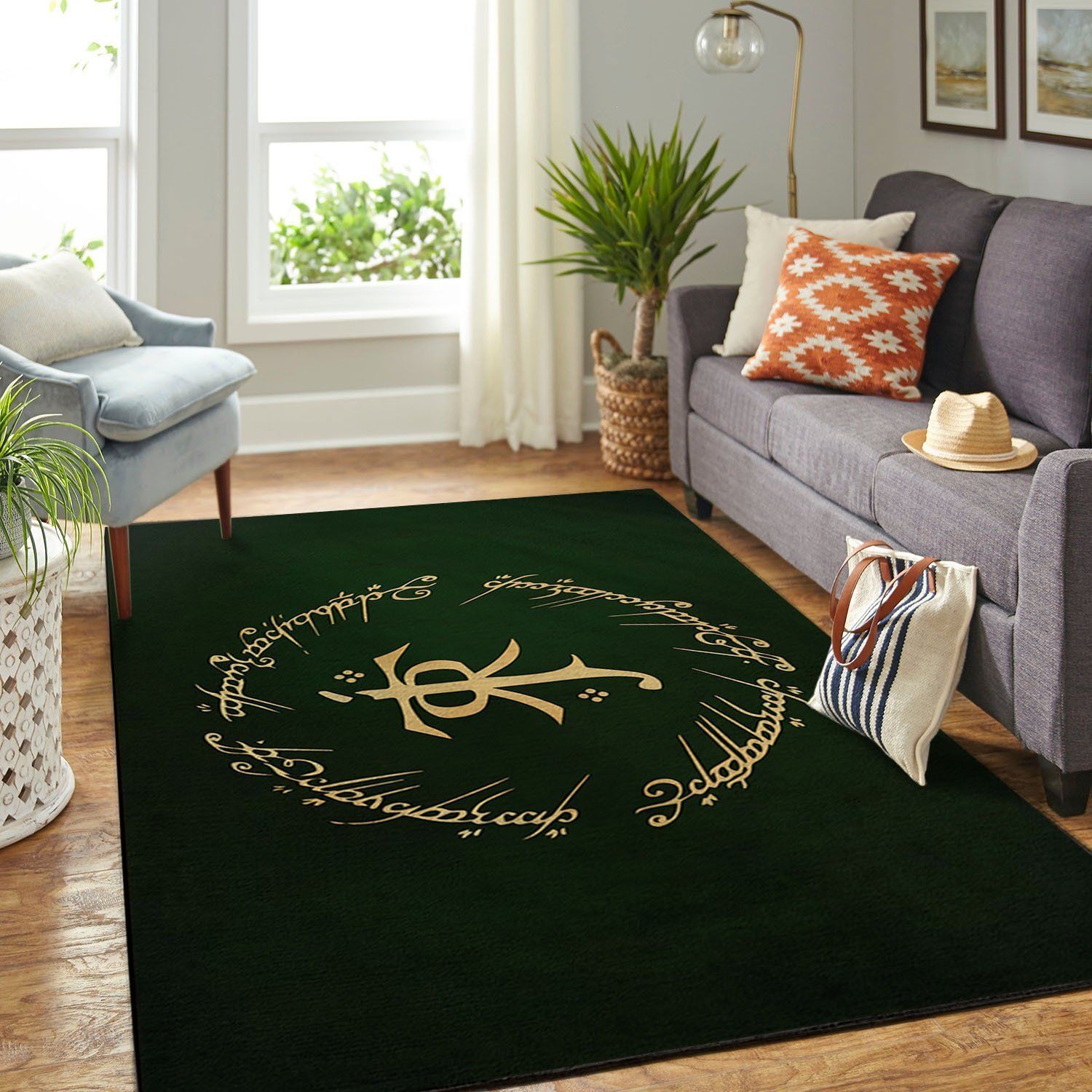 Lord Of The Rings Area Rug Living Room Rug Floor Home Decor - Indoor Outdoor Rugs