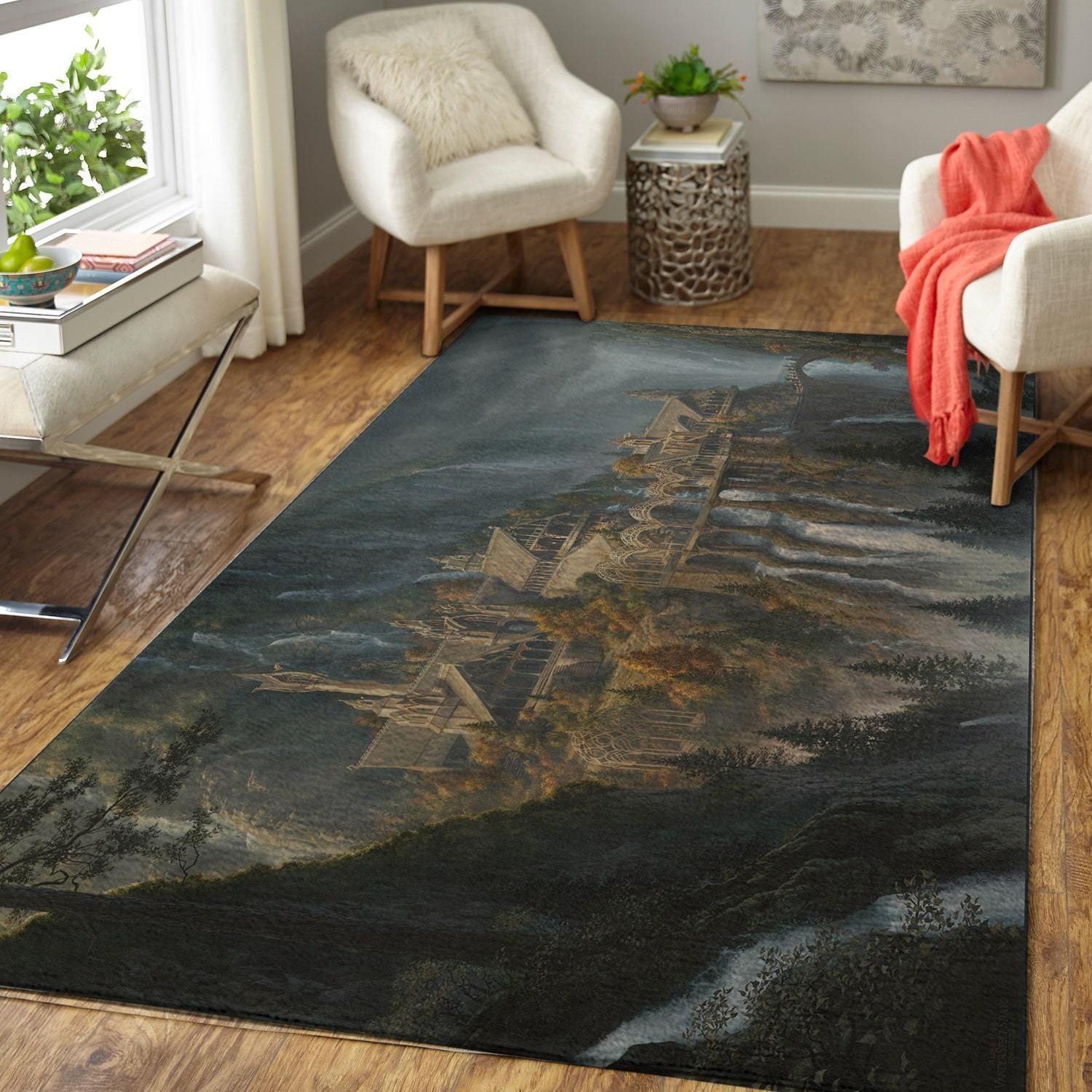 Area Rug Lord Of The Rings Movie Rug Living Room Rug Floor Home Decor - Indoor Outdoor Rugs