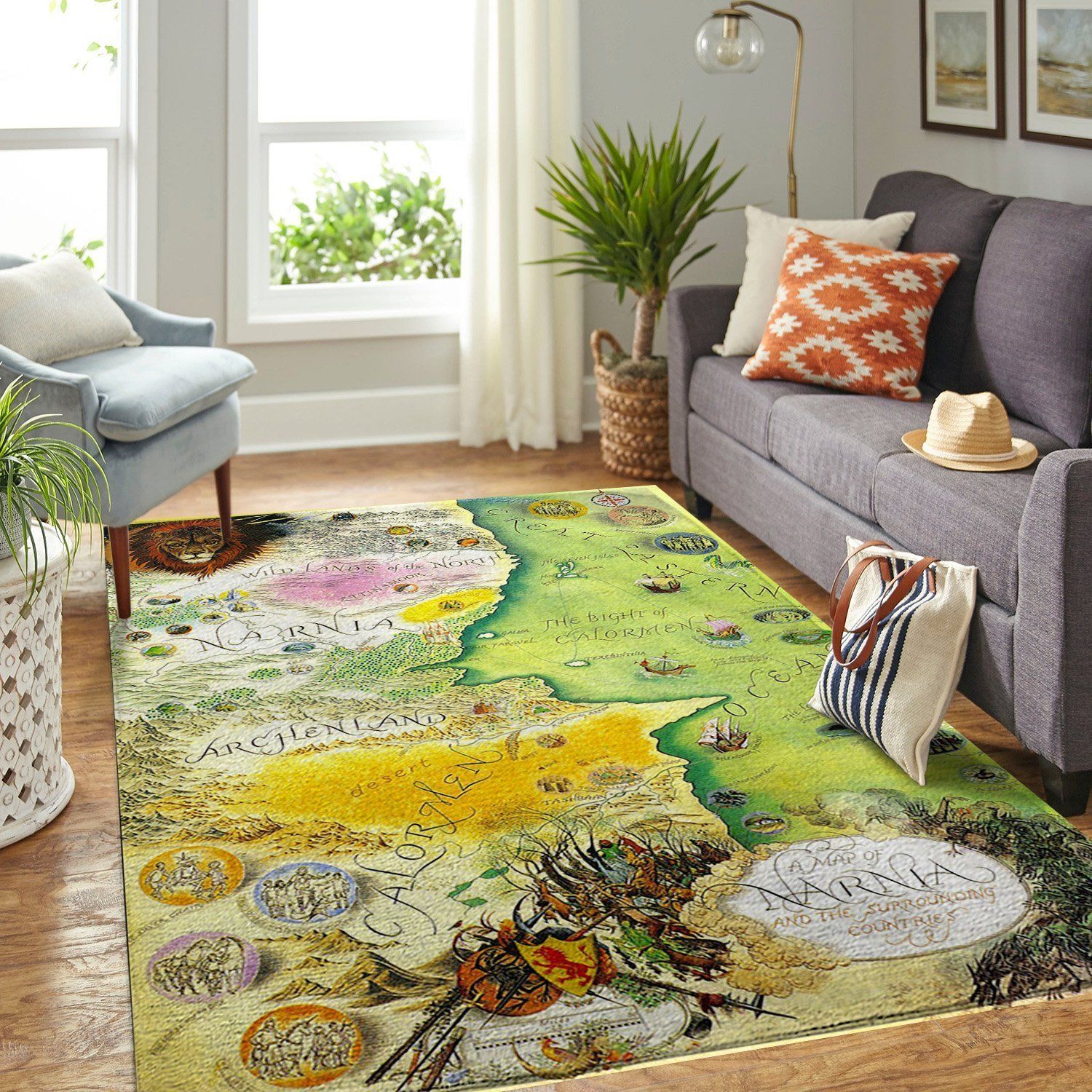 Narnia Map Area Rug - Indoor Outdoor Rugs