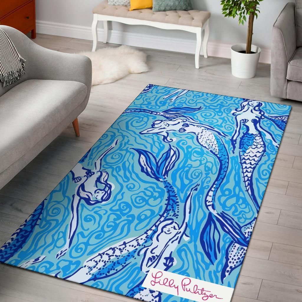 Nice Tail Lilly Pulitzer Area Rug - Indoor Outdoor Rugs