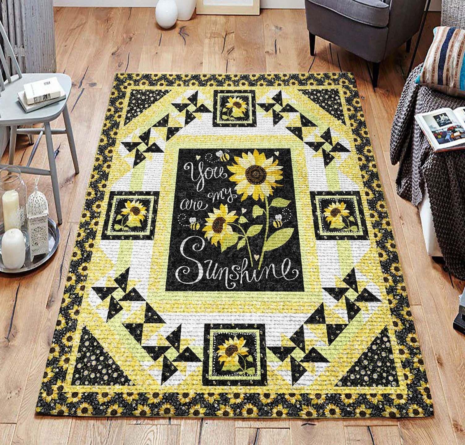 Sunflower Rug - Indoor Outdoor Rugs