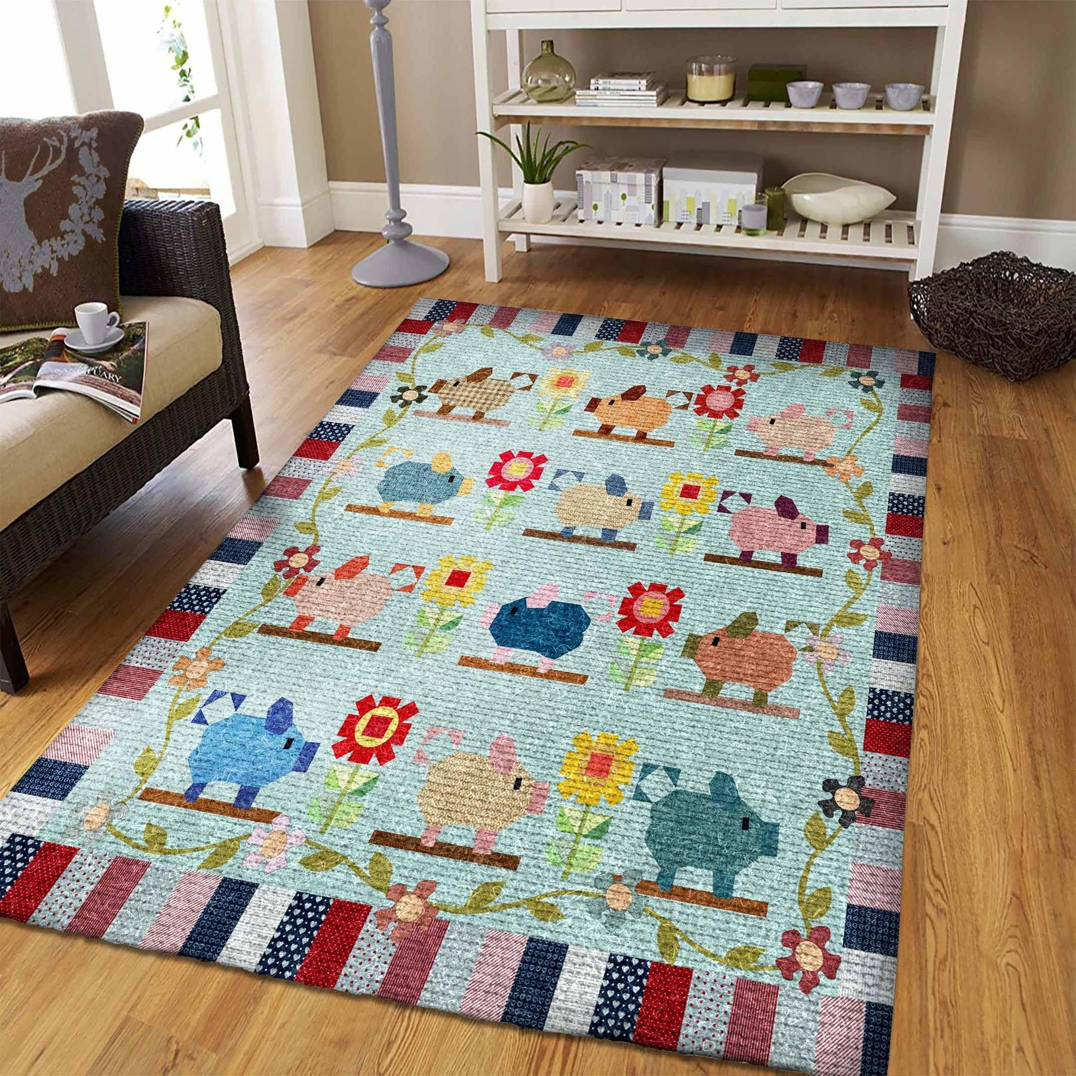 Pig Rug - Indoor Outdoor Rugs