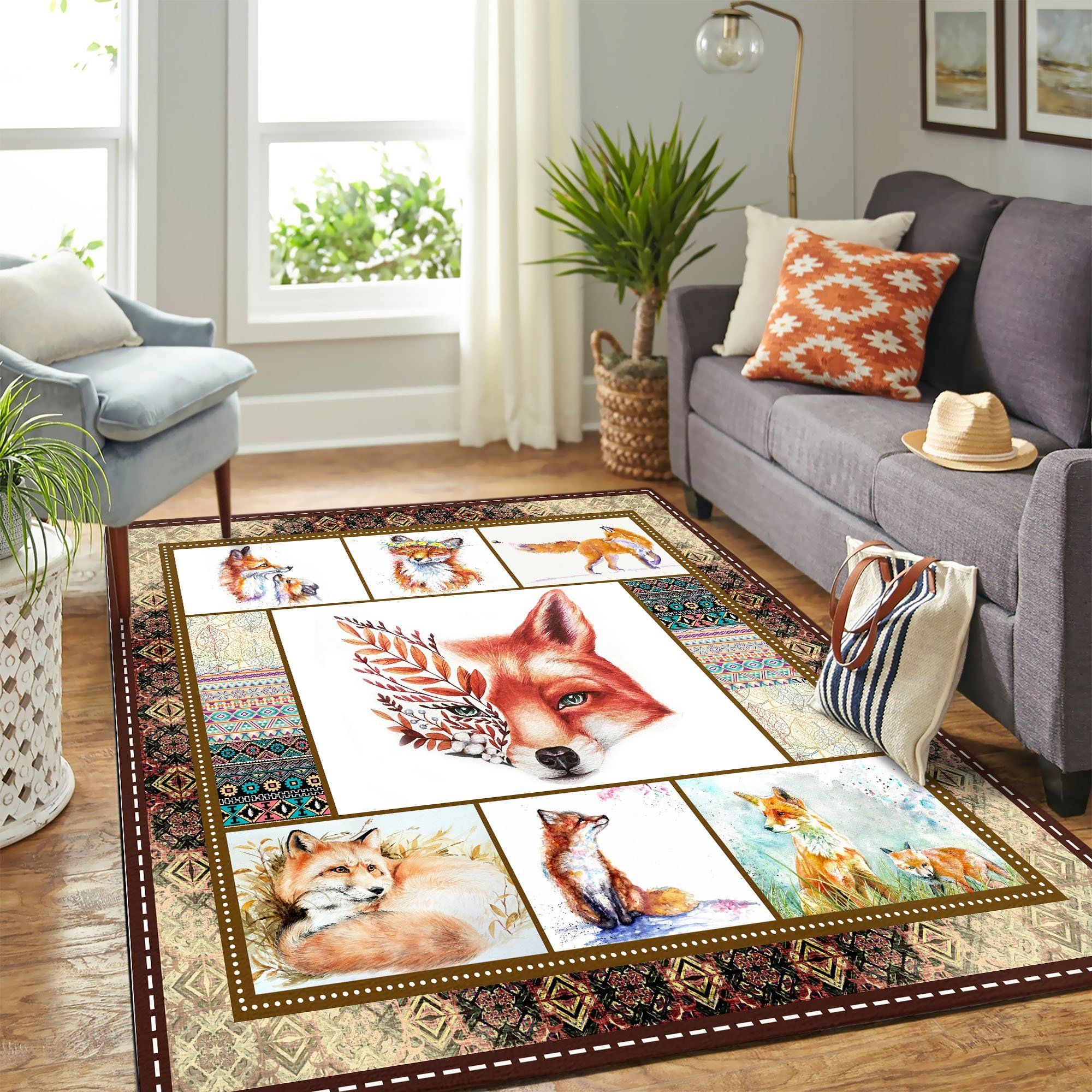 Foxes Mk Carpet Area Rug - Indoor Outdoor Rugs