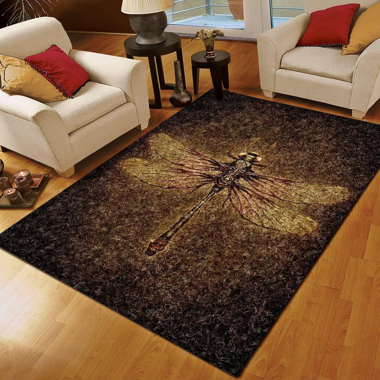 Dragonfly Rug - Indoor Outdoor Rugs