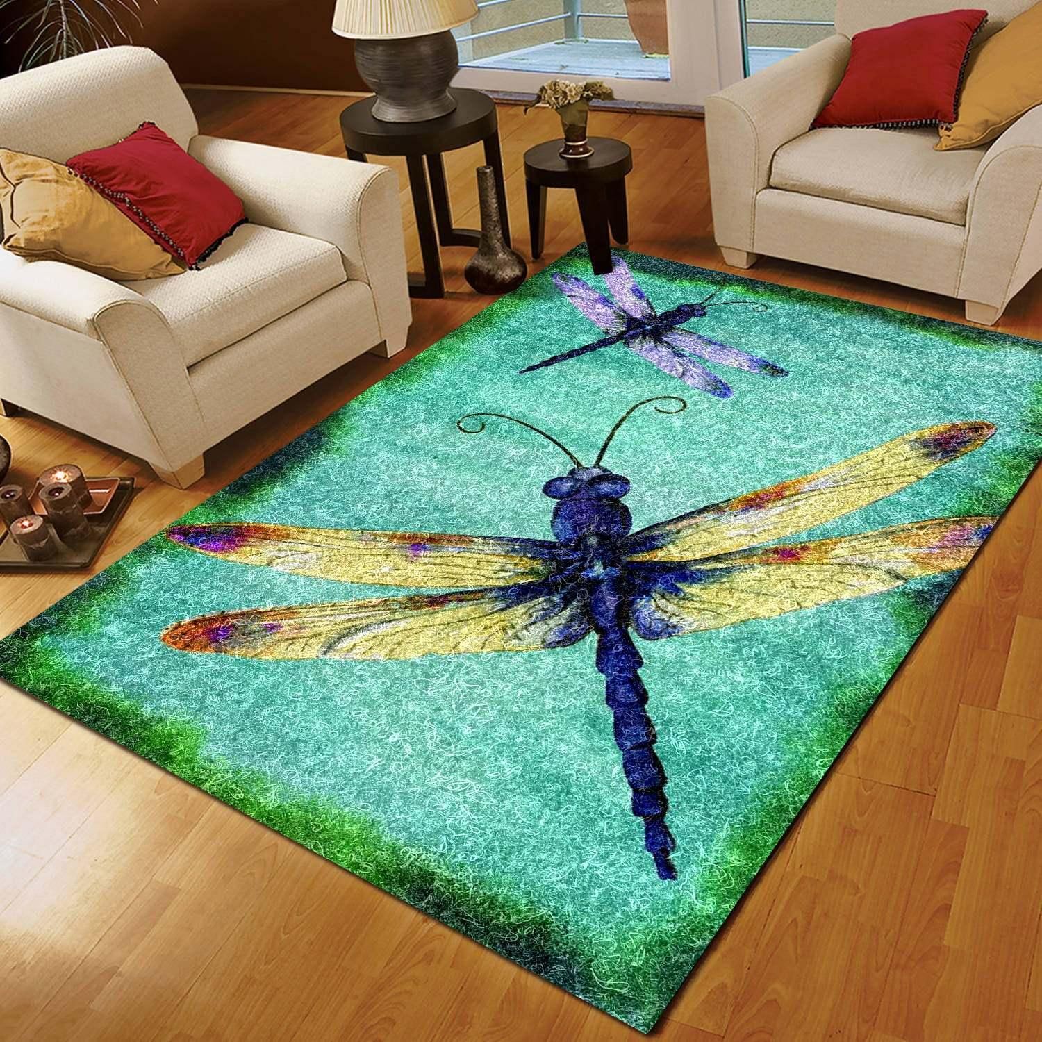 Dragonfly Rug - Indoor Outdoor Rugs