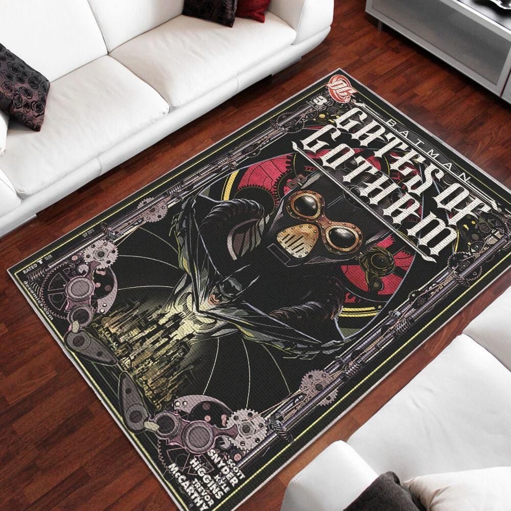 Batman Gates Of Gotham Area Rug - Indoor Outdoor Rugs