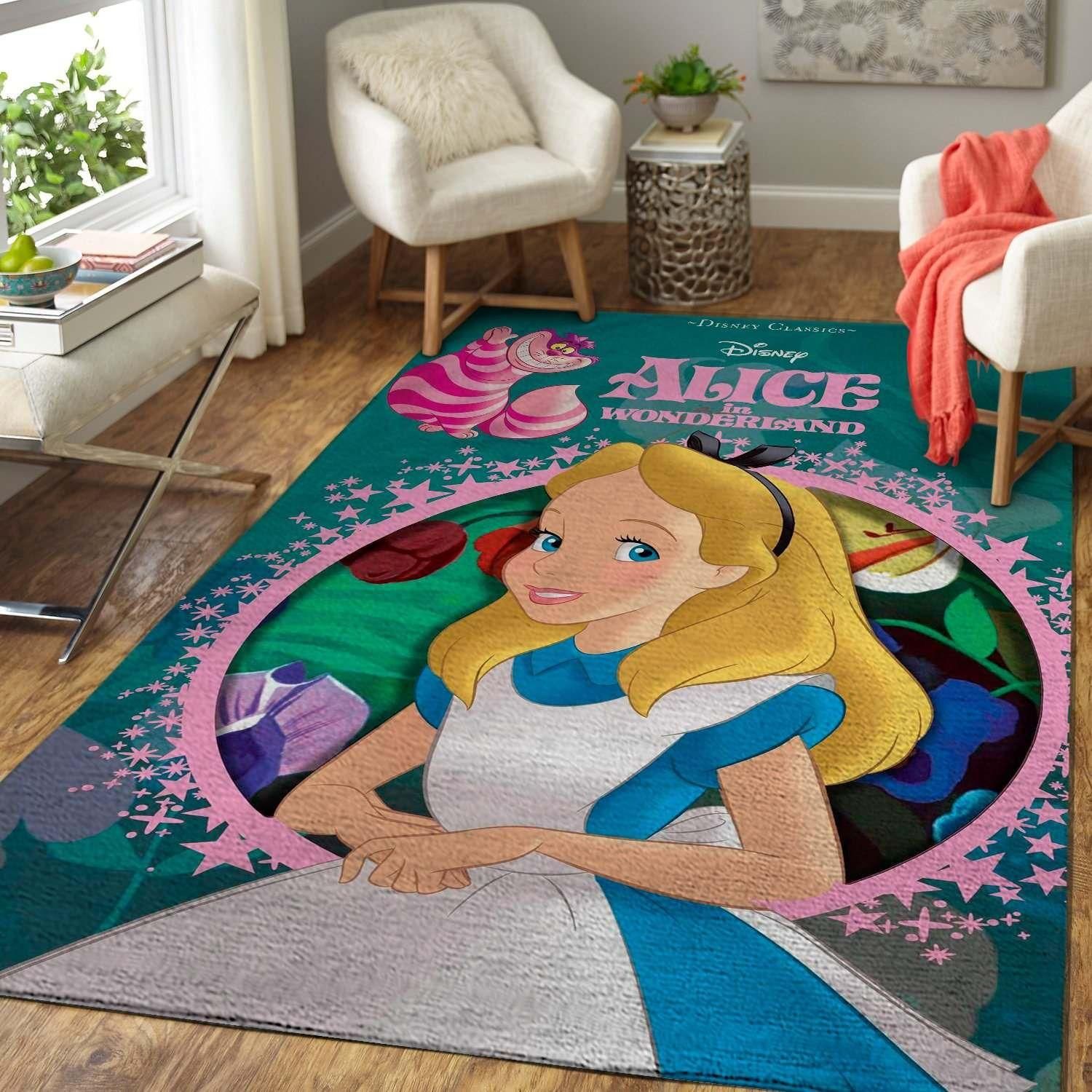 Alice In Wonderland Area Rug - Indoor Outdoor Rugs