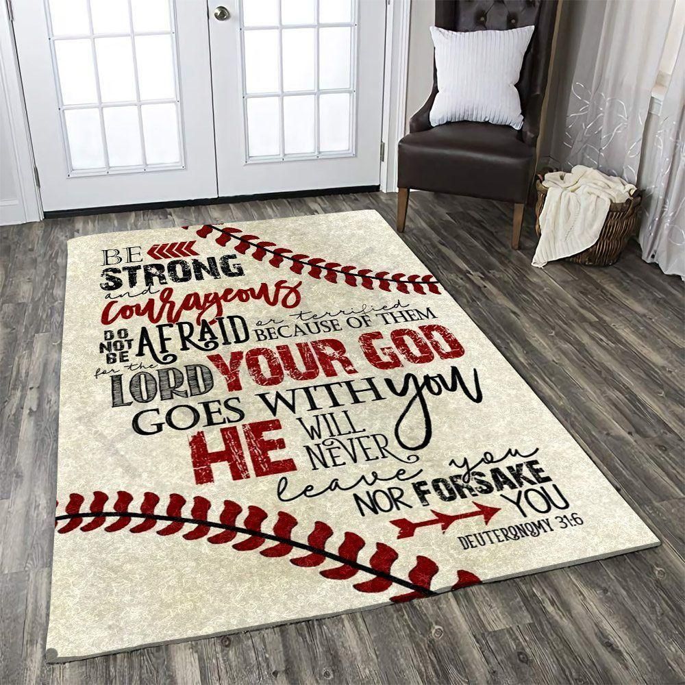 Baseball Rug - Indoor Outdoor Rugs