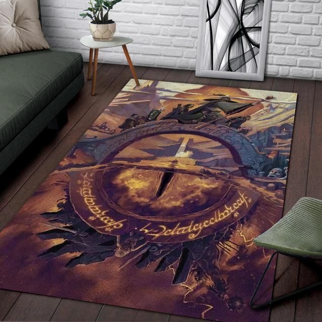 Lord Of The Rings Art Rug - Indoor Outdoor Rugs