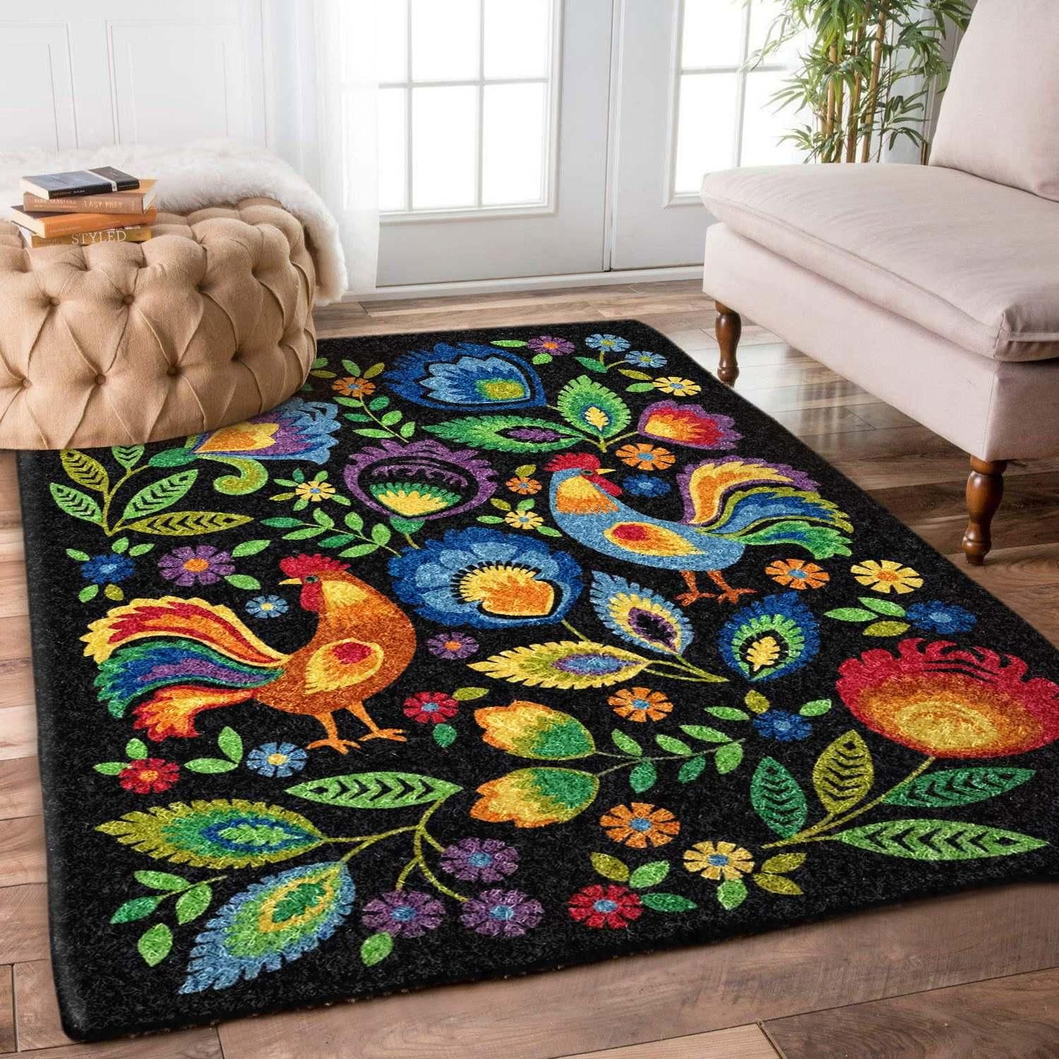 Chicken Rug - Indoor Outdoor Rugs