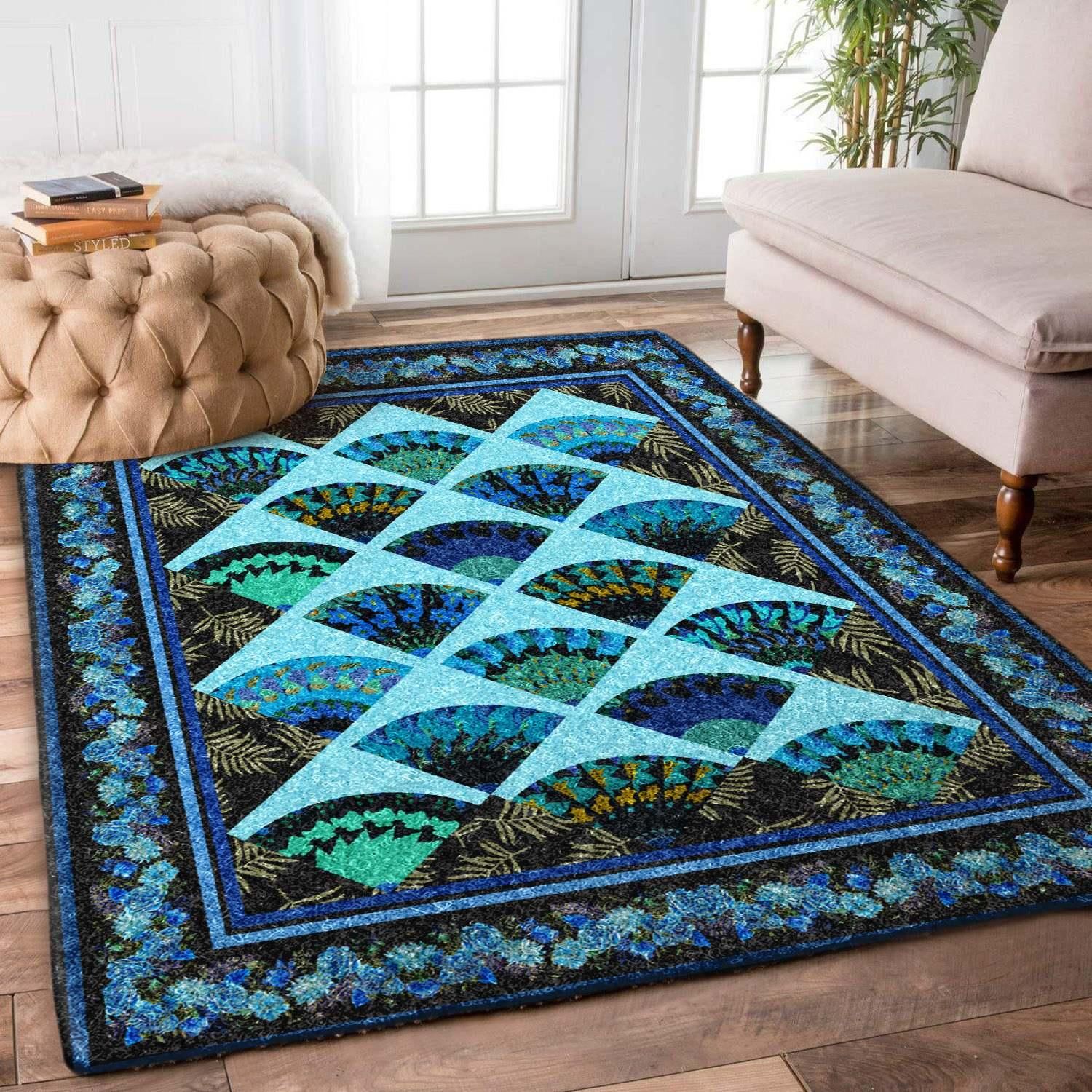 Peacock Rug - Indoor Outdoor Rugs