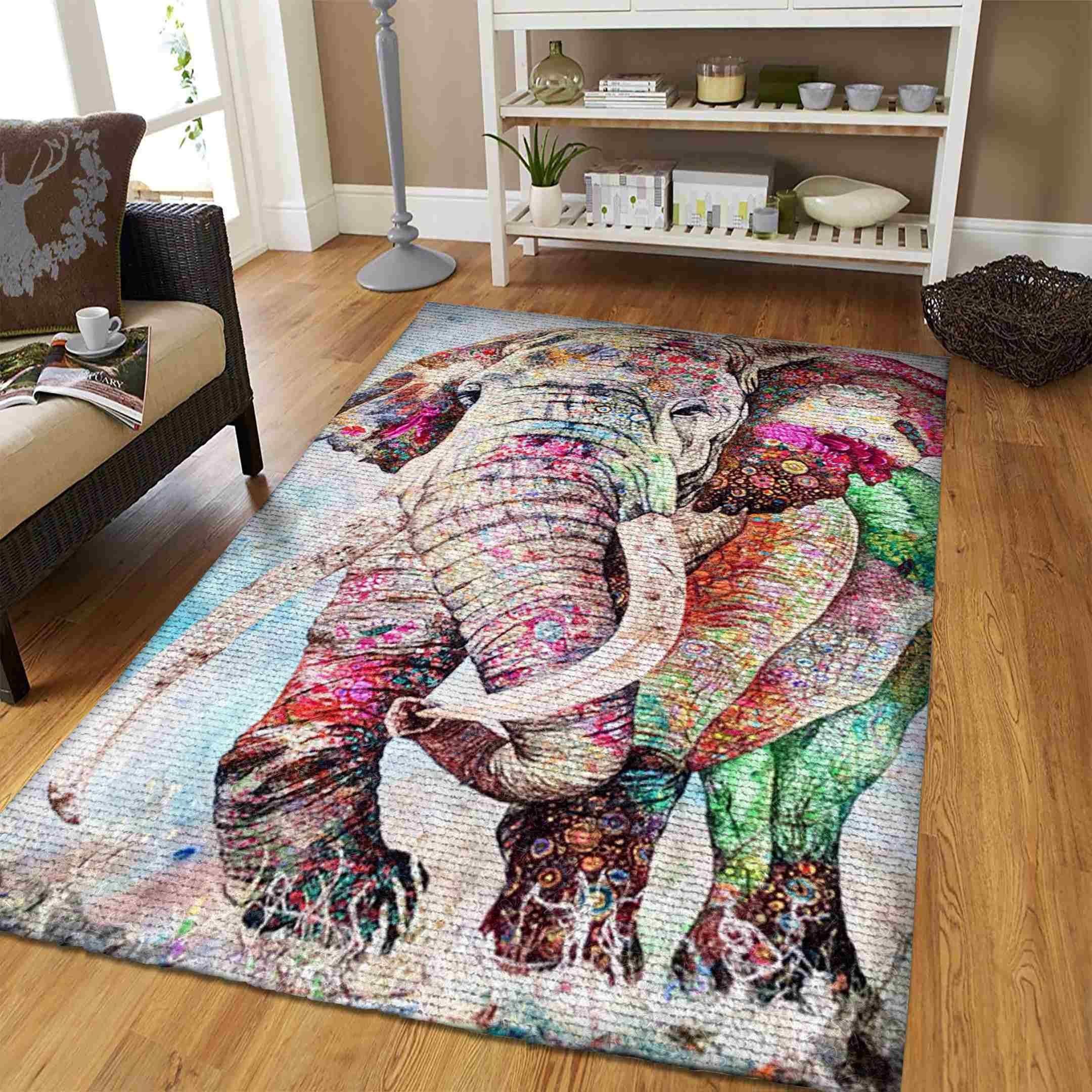 Elephant Rug - Indoor Outdoor Rugs