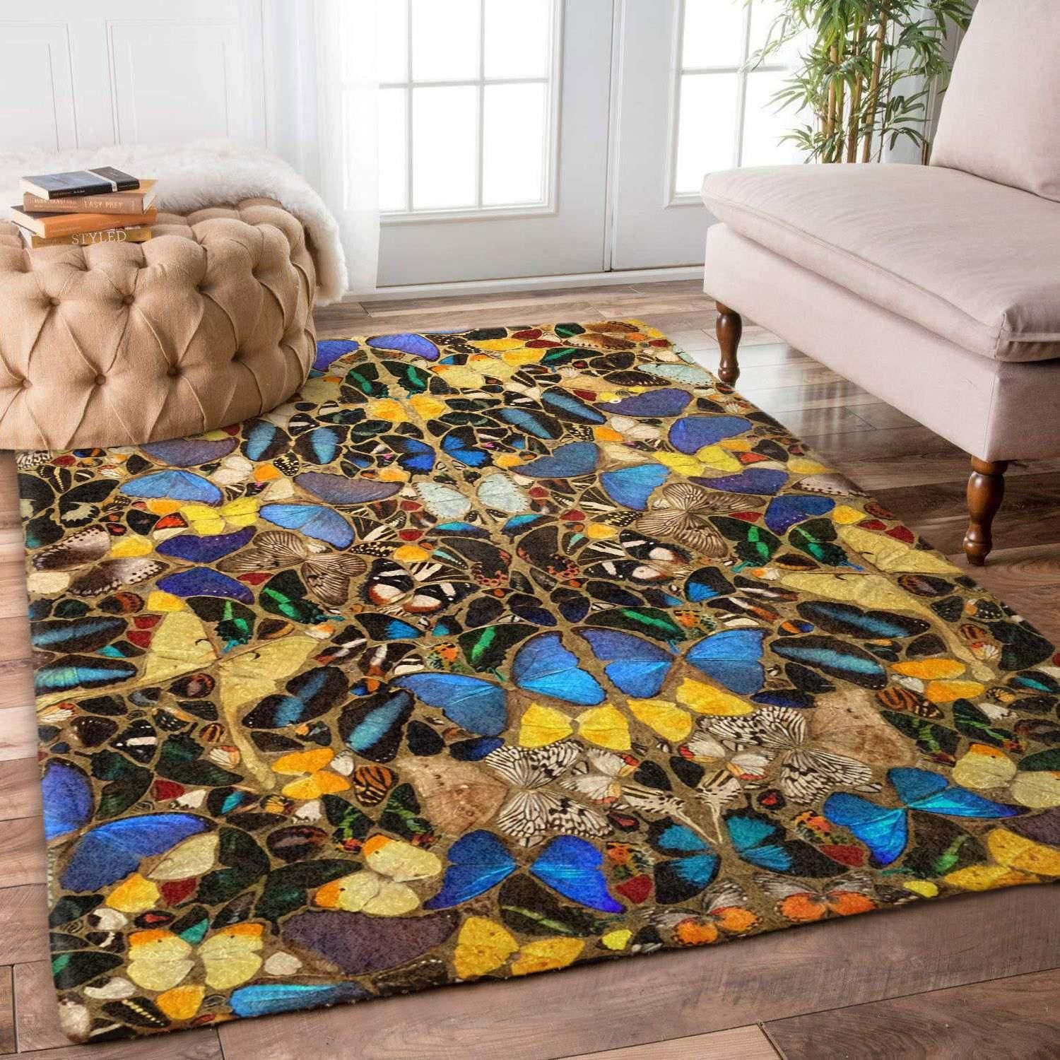 Butterfly Rug - Indoor Outdoor Rugs