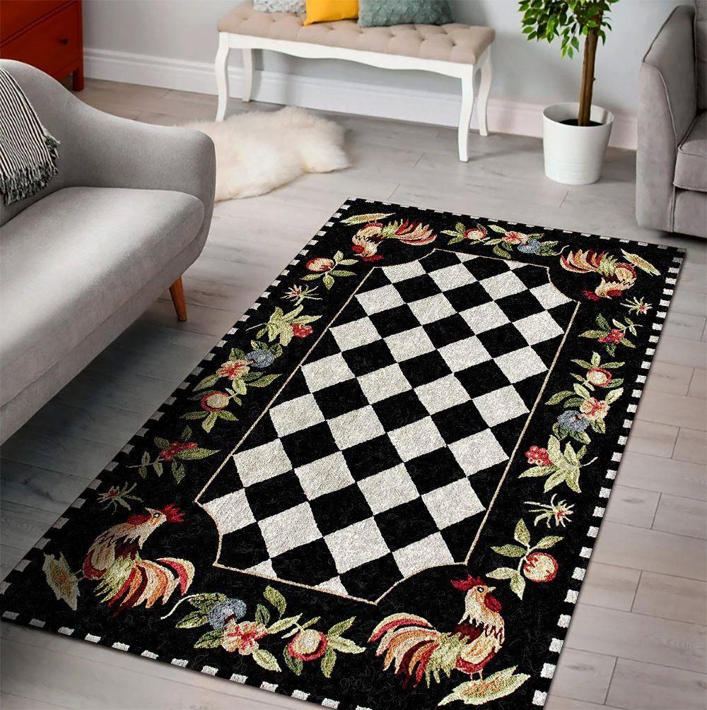 Chicken Rug - Indoor Outdoor Rugs