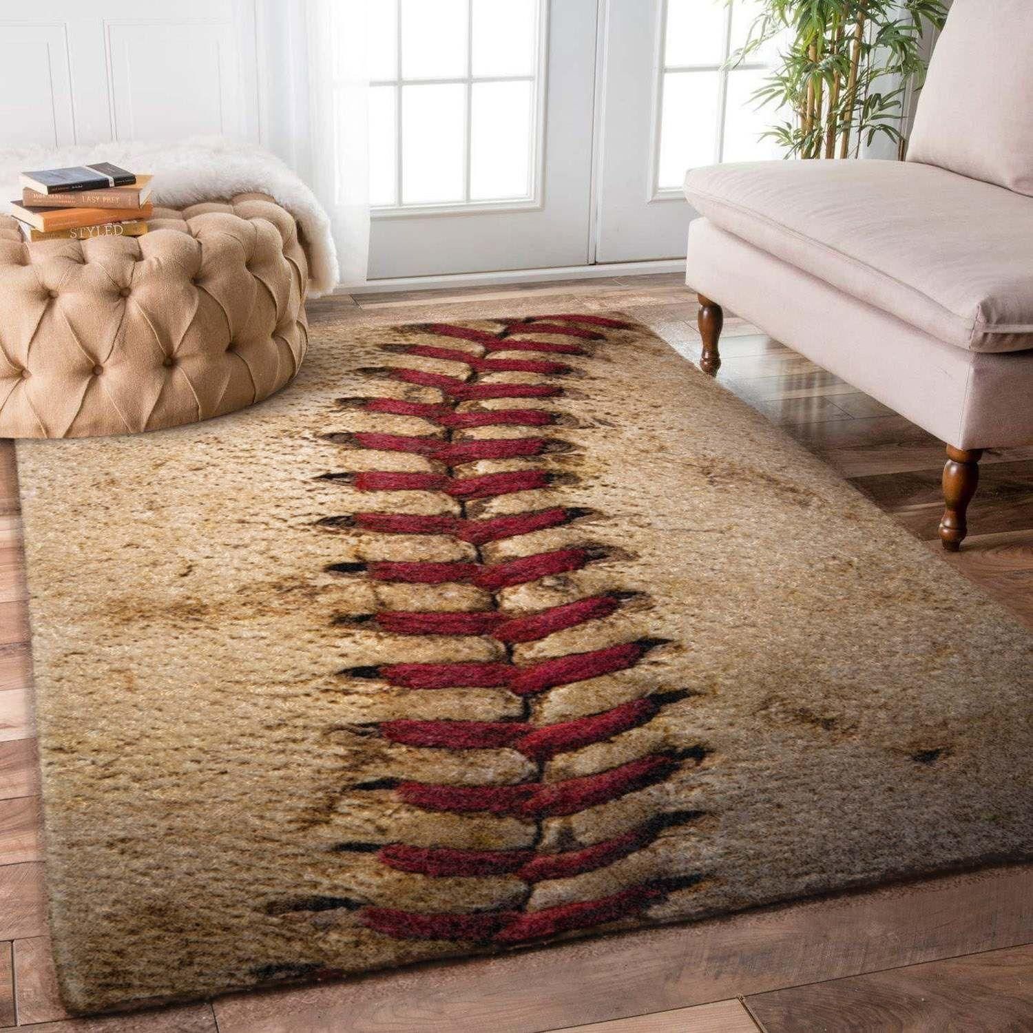 Baseball Rug - Indoor Outdoor Rugs