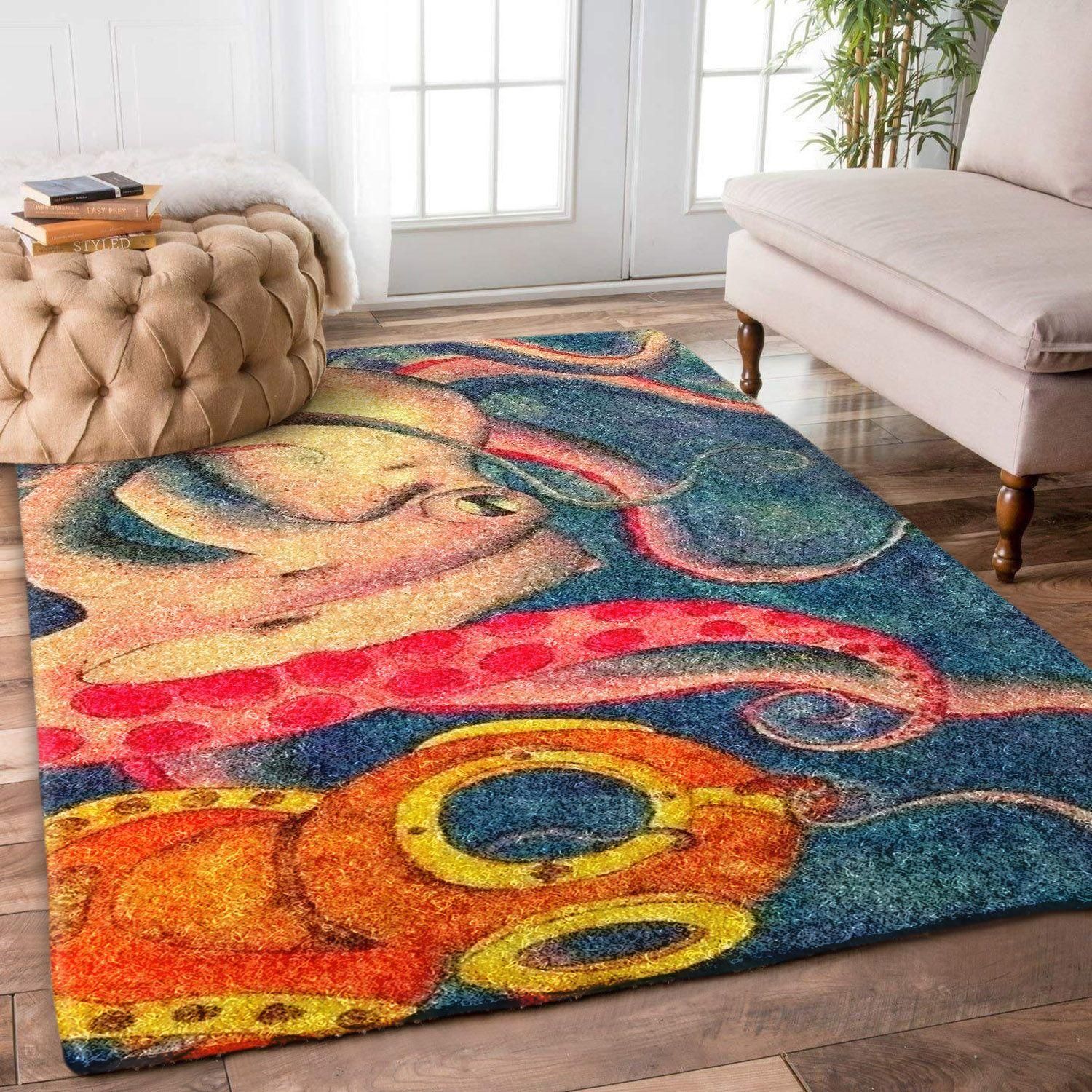 Octopus Rug - Indoor Outdoor Rugs