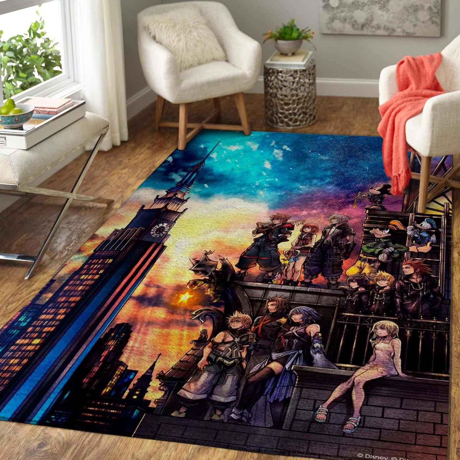 Kingdom Hearts Area Rug - Indoor Outdoor Rugs