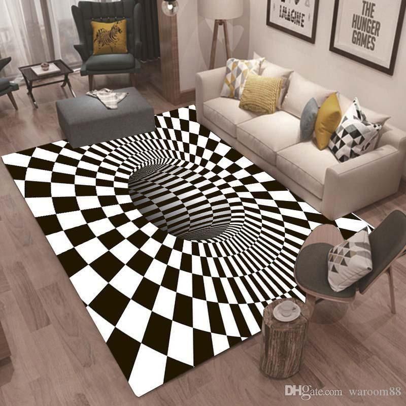 Black Hole Rectangle Rug - Indoor Outdoor Rugs