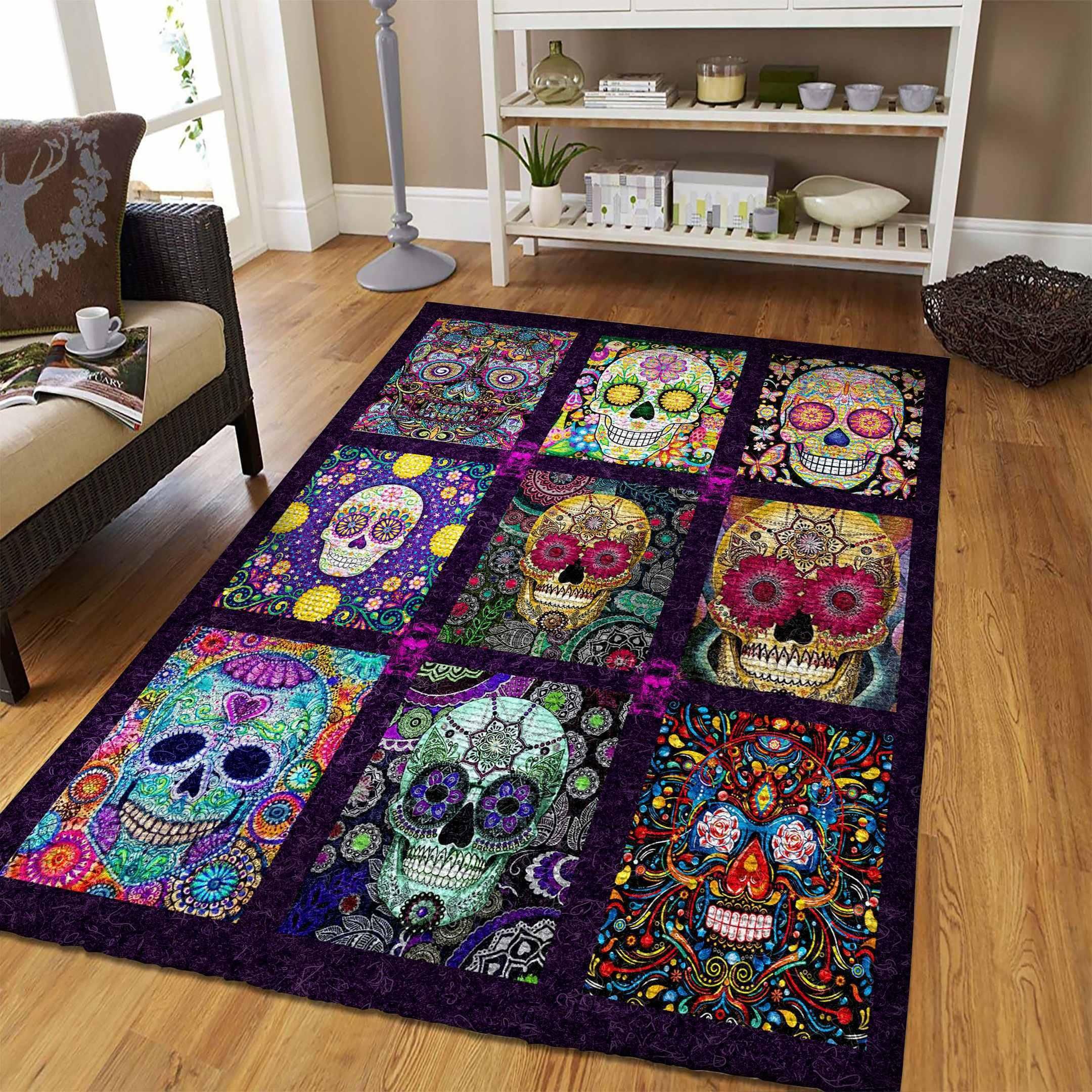 Skull Rug - Indoor Outdoor Rugs