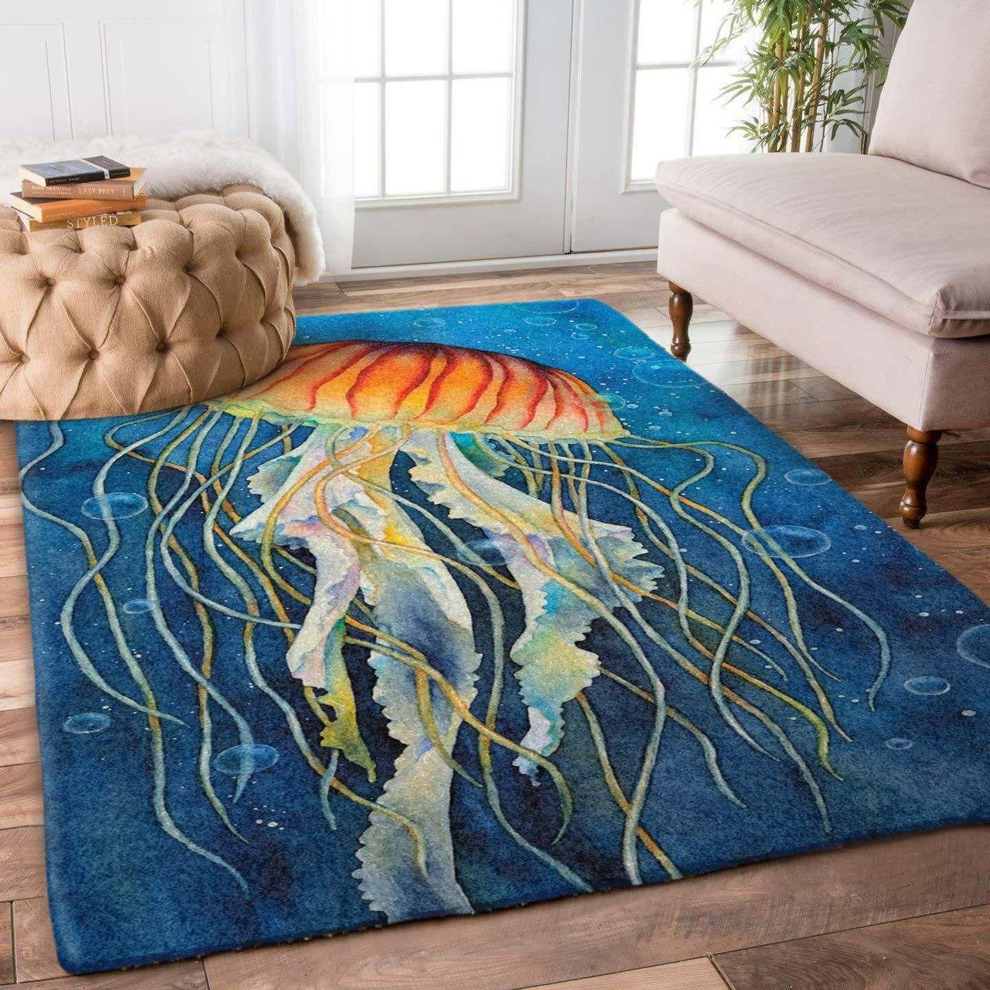 Jellyfish Rug - Indoor Outdoor Rugs