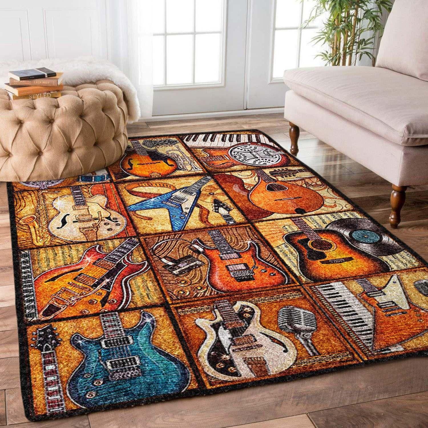 Guitar Rug - Indoor Outdoor Rugs