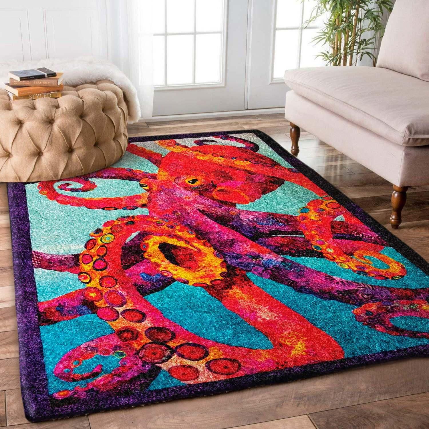 Octopus Rug - Indoor Outdoor Rugs