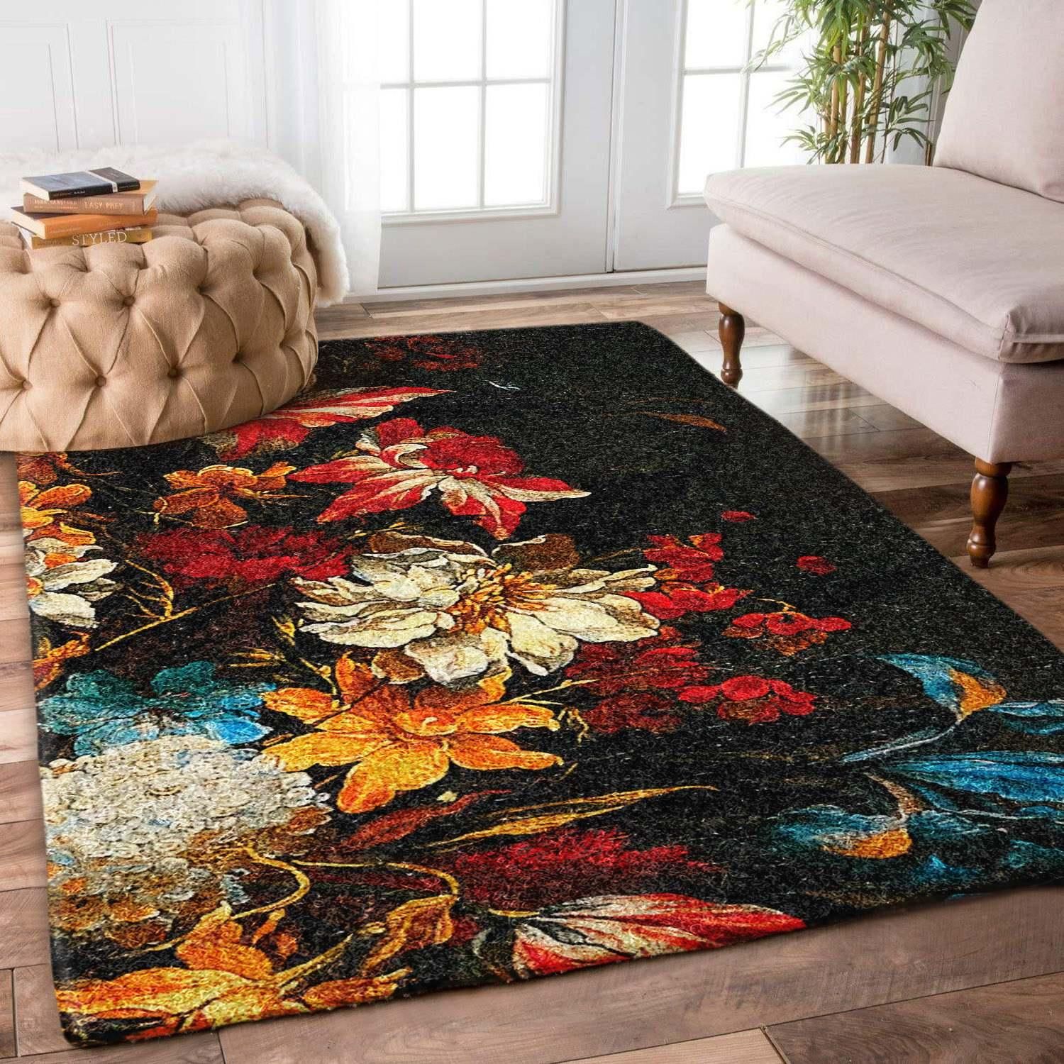 Flower Rug - Indoor Outdoor Rugs