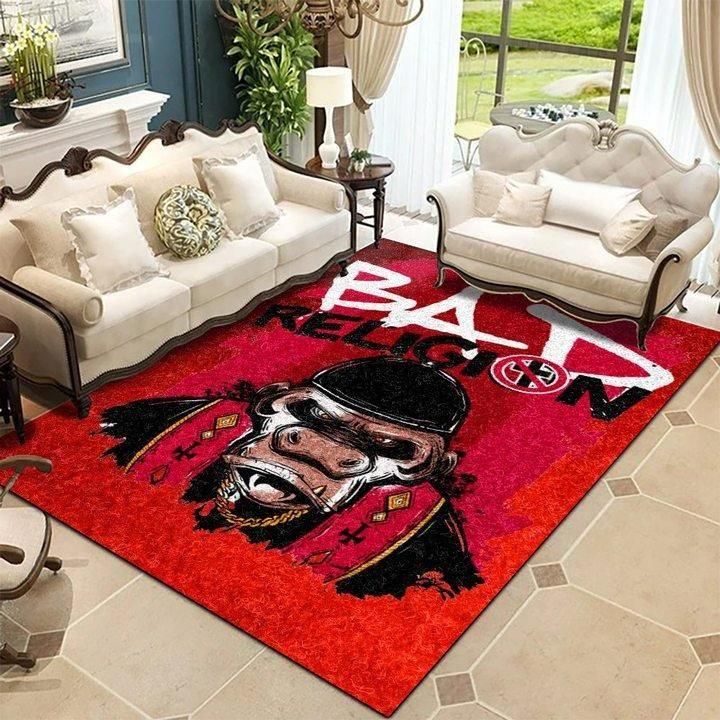 Bad Religion Monkey Rug - Indoor Outdoor Rugs