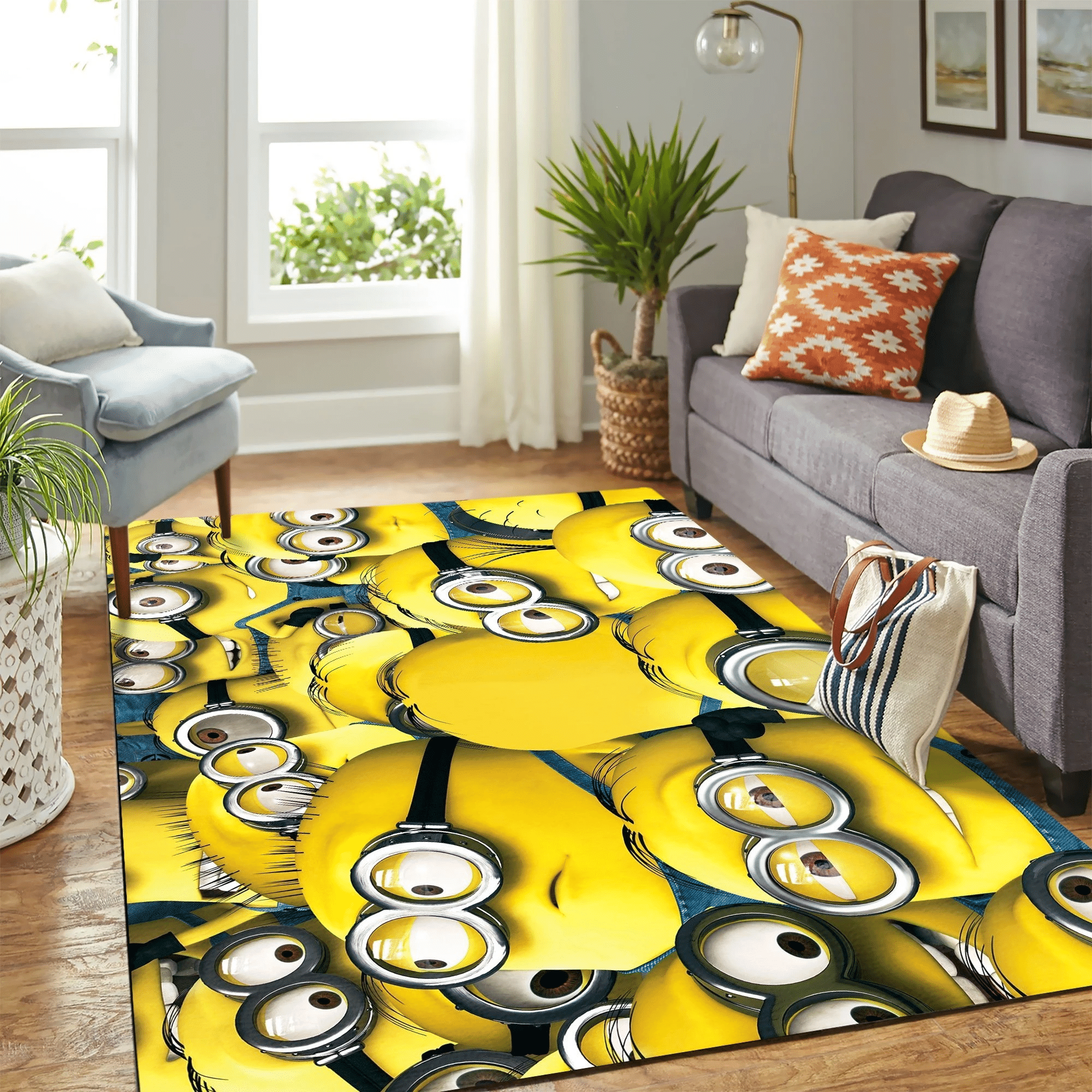 Minions De Mi Villano Favorito Carpet Floor Area Rug - Indoor Outdoor Rugs