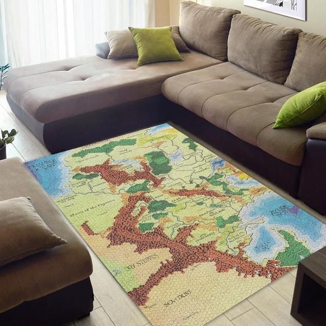 World Of Greyhawk Dungeons Dragons Map Area Rug - Indoor Outdoor Rugs