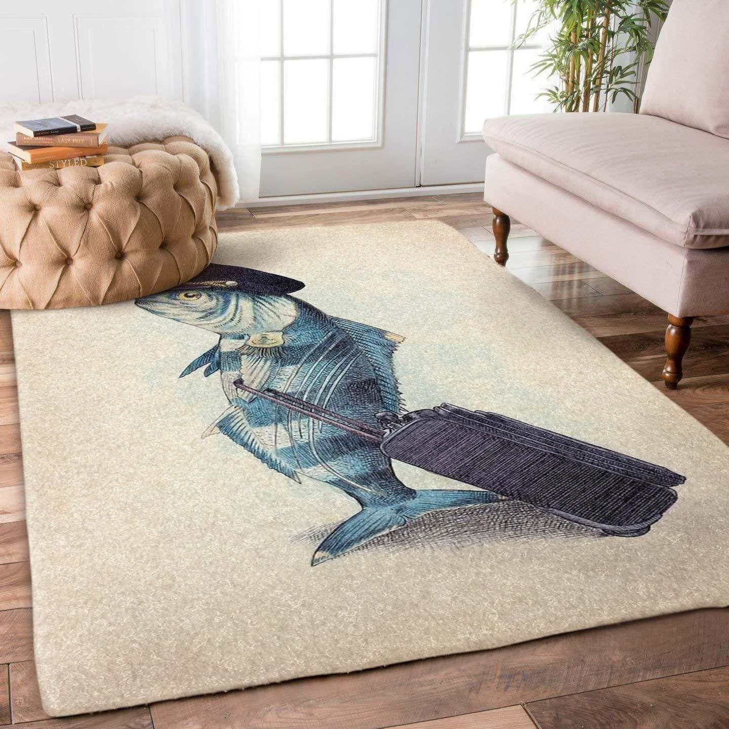 Fish Rug - Indoor Outdoor Rugs