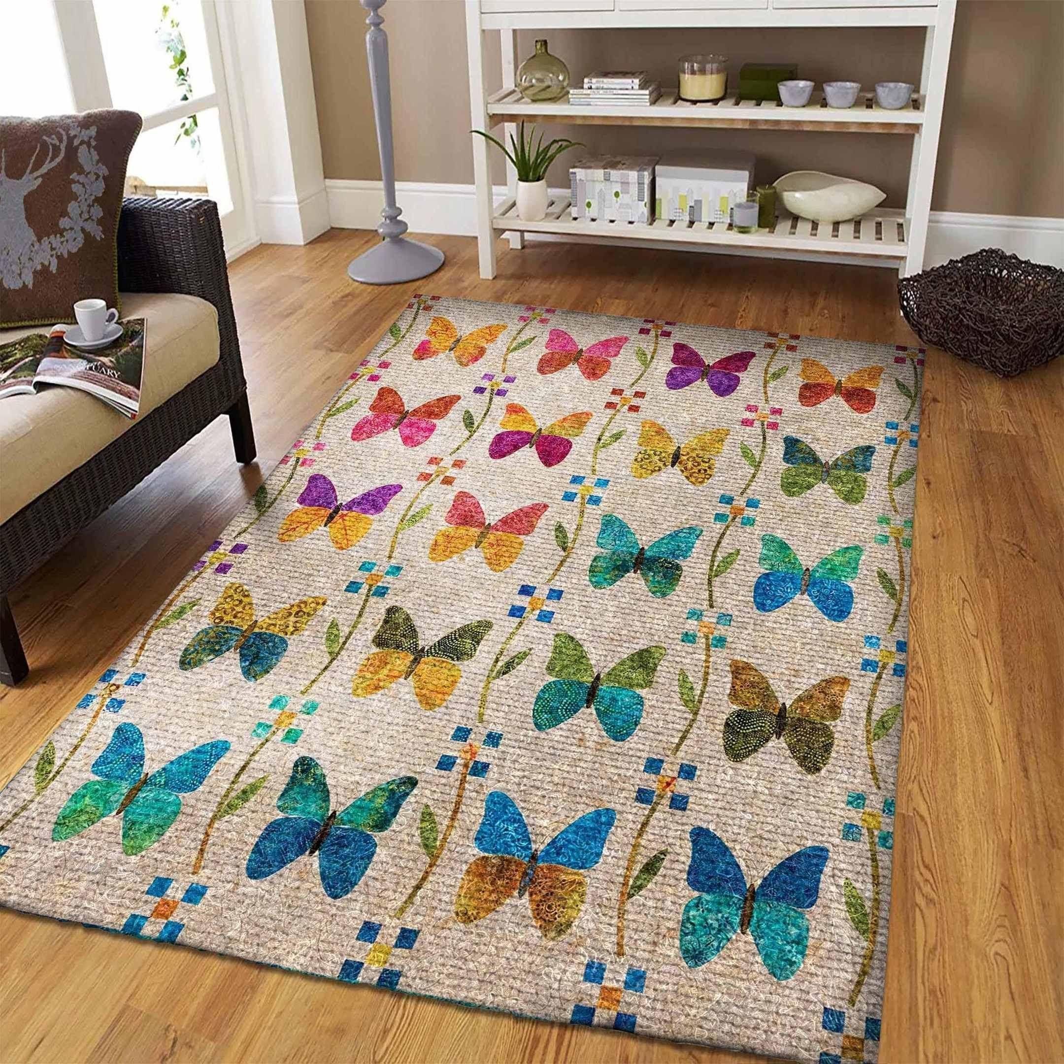 Butterfly Rug - Indoor Outdoor Rugs