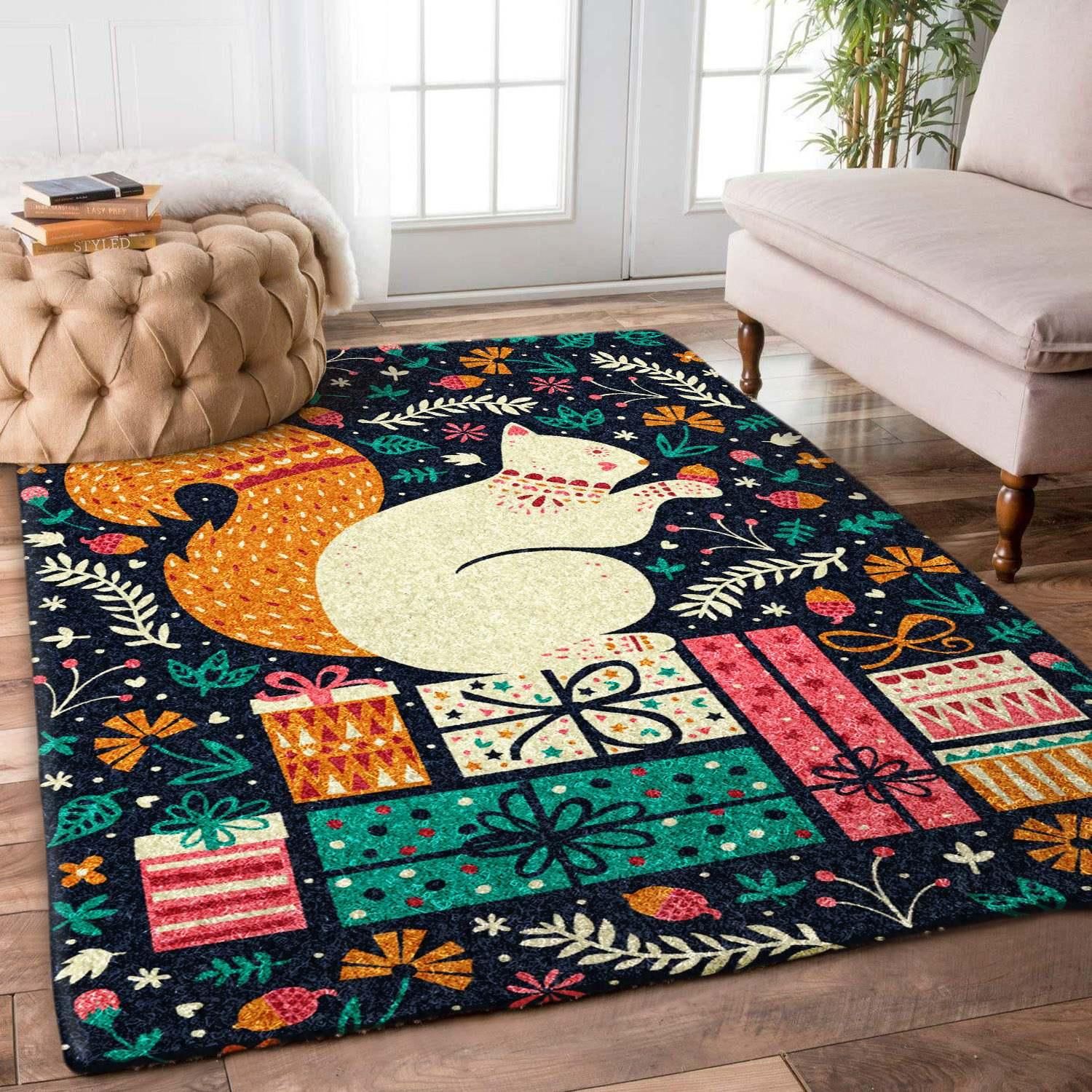 Squirrel Rug - Indoor Outdoor Rugs