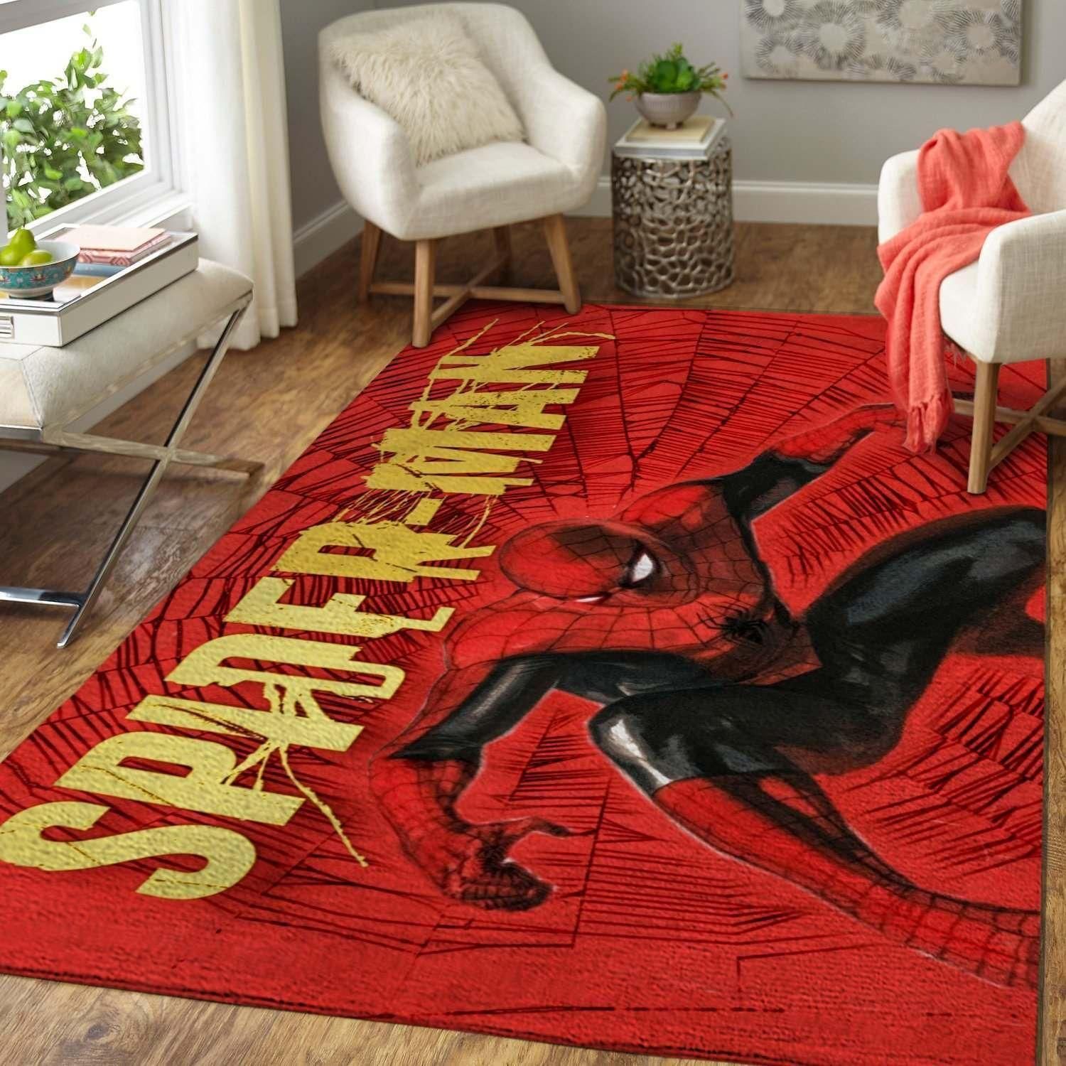 Marvel Superhero Fans Spiderman Area Rug - Indoor Outdoor Rugs