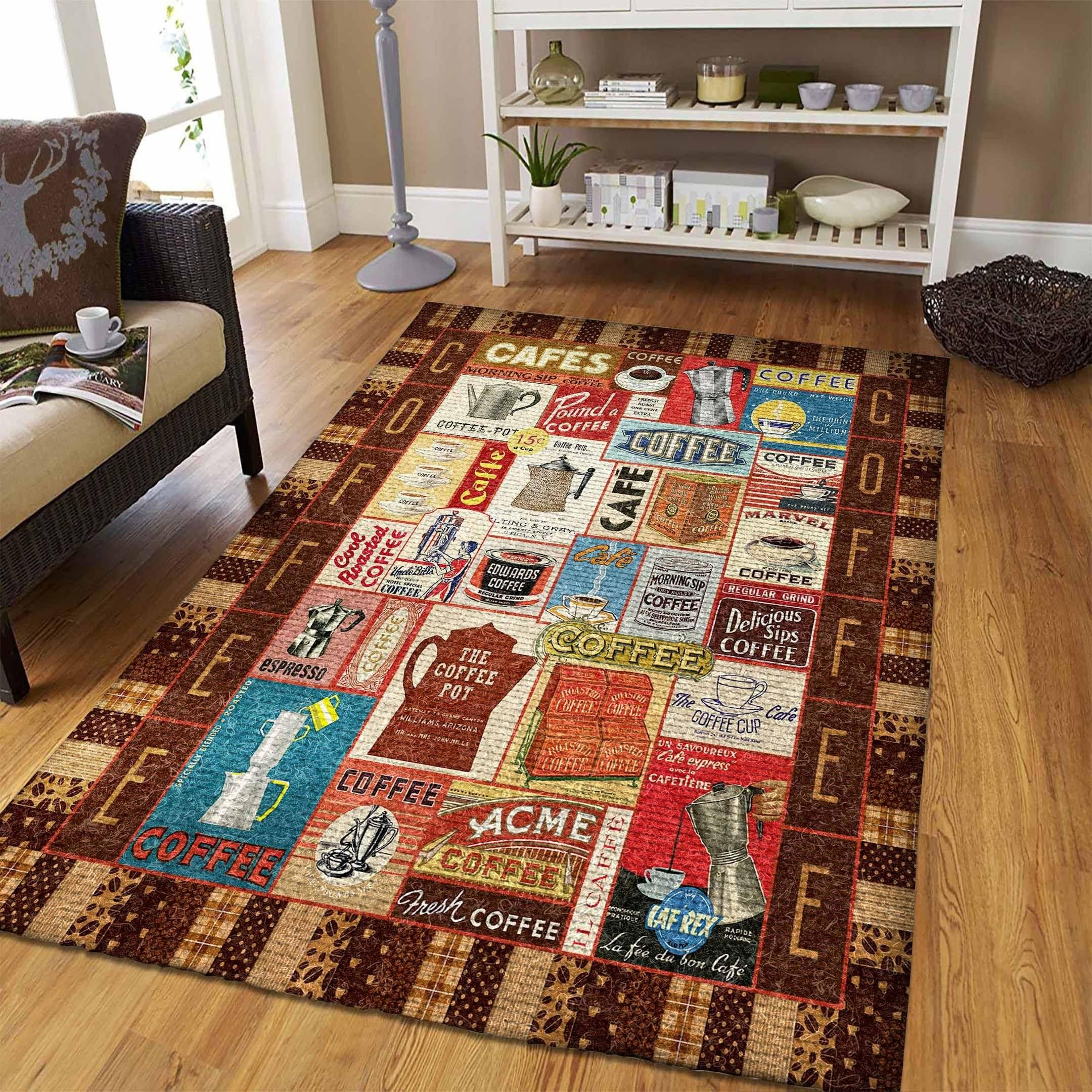 Coffee Rug - Indoor Outdoor Rugs