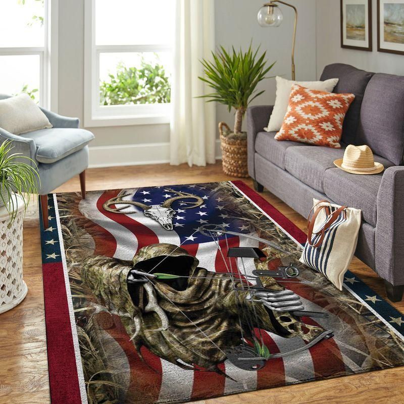 Deer Bow Hunting Rug - Indoor Outdoor Rugs