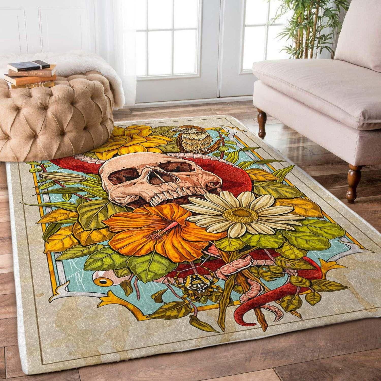 Skull Rug - Indoor Outdoor Rugs