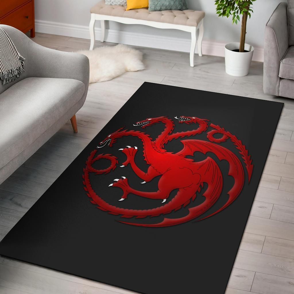 Game Of Thrones Fire And Blood Targaryen Area Rug - Indoor Outdoor Rugs