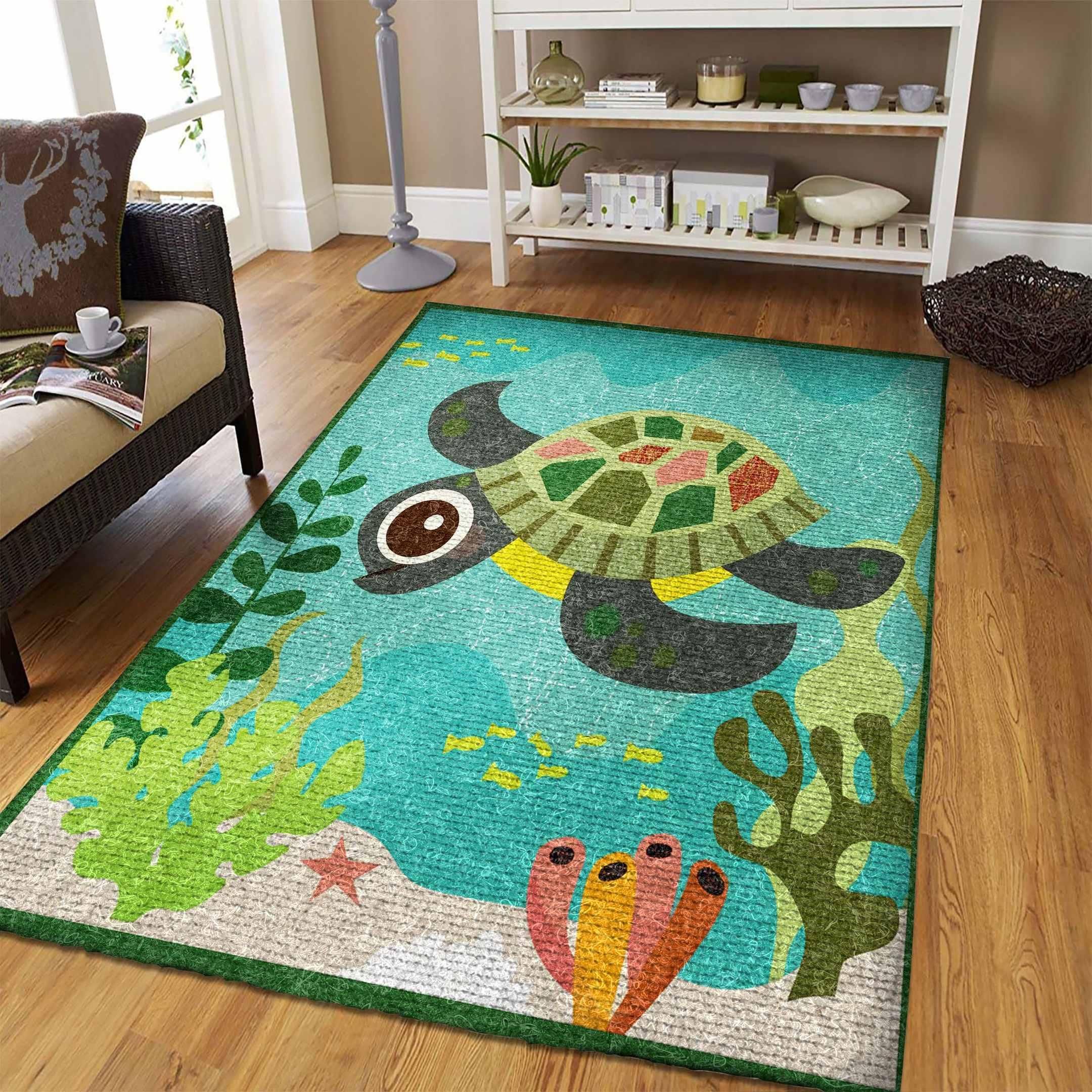 Turtle Rug - Indoor Outdoor Rugs