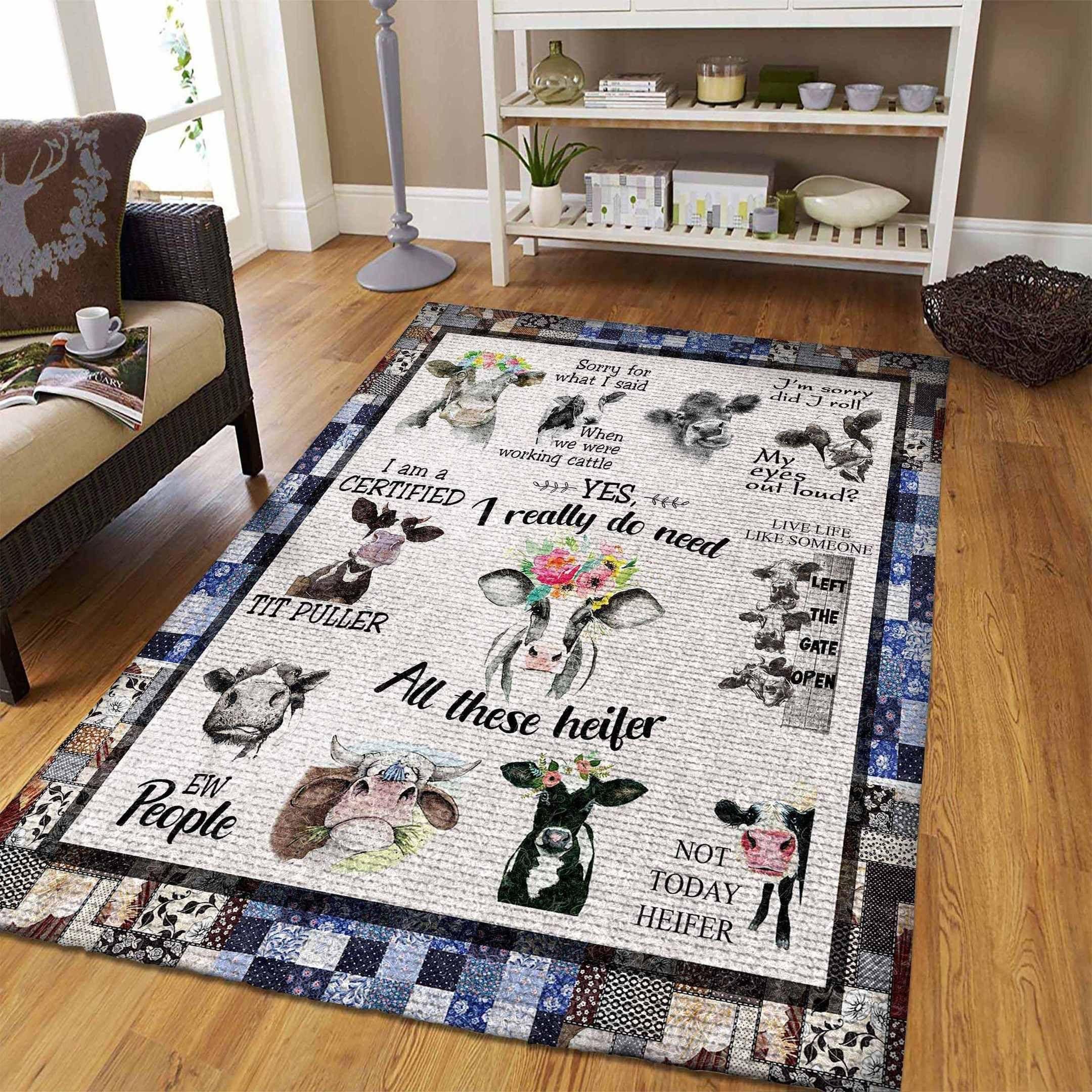 Cow Rug - Indoor Outdoor Rugs