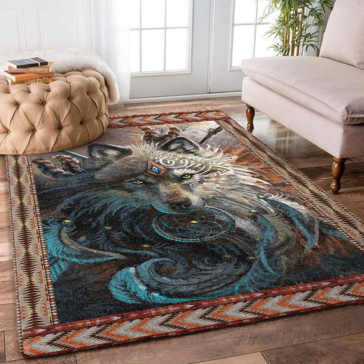 Wolf Rug - Indoor Outdoor Rugs